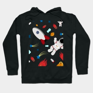 space seamless pattern Hoodie